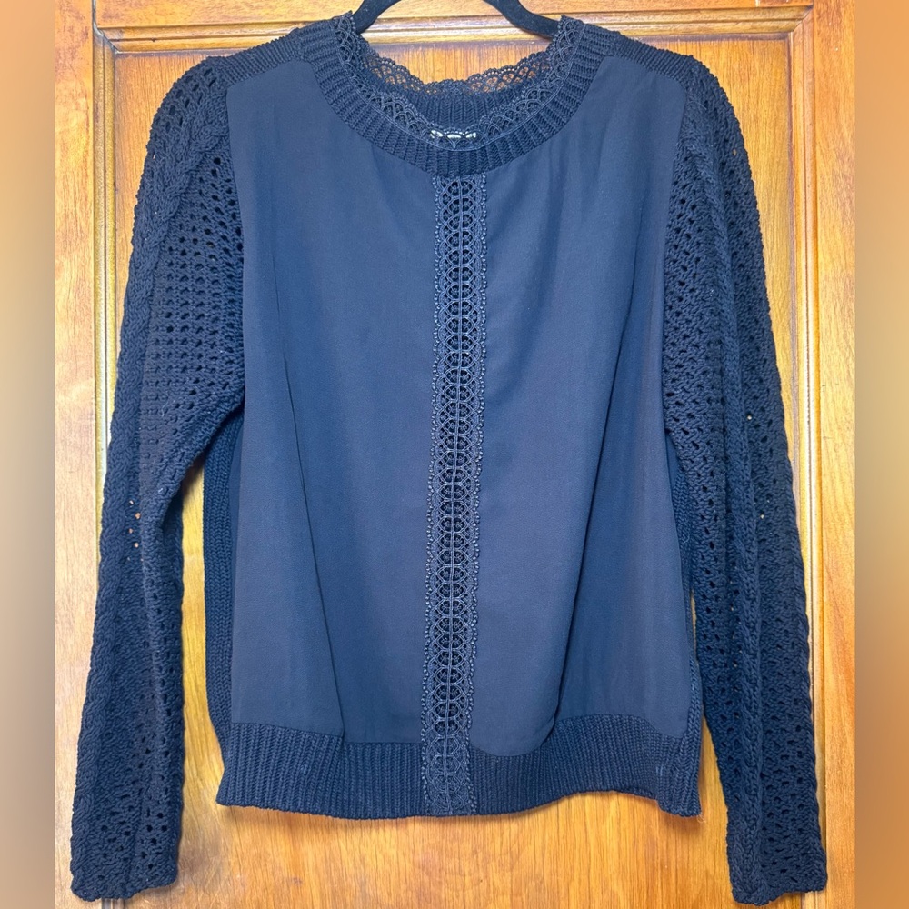 H&M Knit/Lace Sweater- size 12